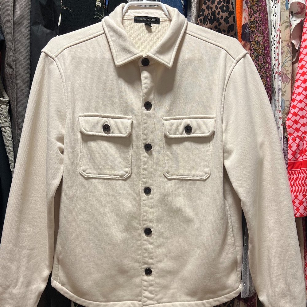 French Terry Shirt Jacket